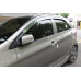 chrome door visor set for kia picanto 2011-15
