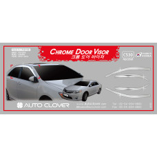 chrome door visor set for toyota camry 2012-14