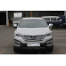 chrome hood guard set for hyundai santa fe 2012-15