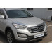 chrome hood guard set for hyundai santa fe 2012-15