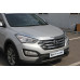chrome hood guard set for hyundai santa fe 2012-15