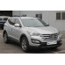 chrome hood guard set for hyundai santa fe 2012-15