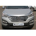 chrome hood guard set for hyundai santa fe 2012-15