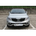 chrome hood guard set kia sportage r 2010-15