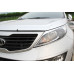 chrome hood guard set kia sportage r 2010-15
