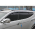 diamond door visor set for hyundai santa fe 2012-15