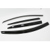smoked door visor set hyundai accent solaris 2011-15