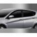 smoked door visor set hyundai accent solaris 2011-15