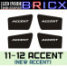 bricx led inside door catch plates hyundai vehicles
