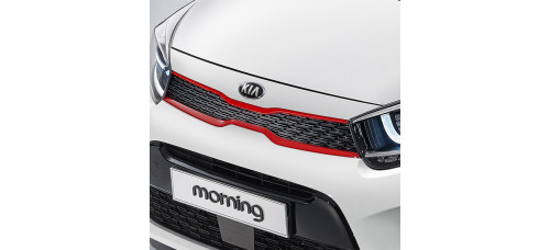 tuon front garniture of radiator grille set for kia all new picanto 2017-18 mnr