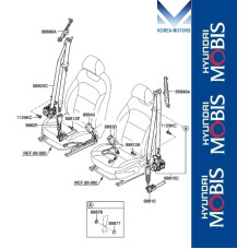 MOBIS FRONT SEATBELT FOR KIA NIRO 2016-19