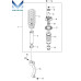 front shock absorber ssangyong action korando 2015-20