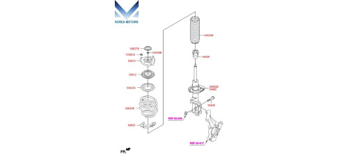 mobis front shock absorber hyundai tucson tl 2015-18