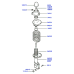 mobis front rear shock absorbers for hyundai atos 2000-05