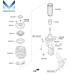 mobis front shock absorbers for kia k7 cadenza 2016-19