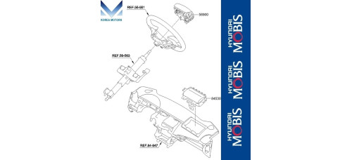airbag module passenger hyundai accent 2010-19