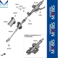 MOBIS STEERING COLUMN SHAFT HYUNDAI GENESIS G70 2017-20