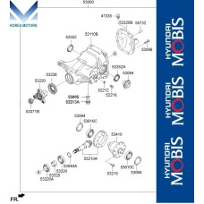 50-501 REAR DIFFERENTIAL HYUNDAI GENESIS G80 2016-20