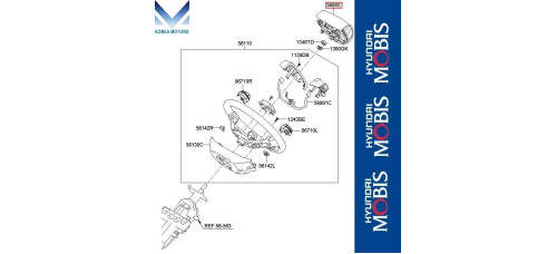 airbag module passenger for hyundai ix55 2006-15