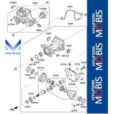 50-501 REAR DIFFERENTIAL HYUNDAI PALISADE 2018-22