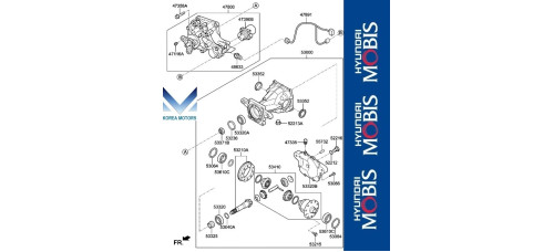 50-501 rear differential hyundai palisade 2018-22