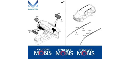 air bag module passenger for hyundai palisade 2018-25