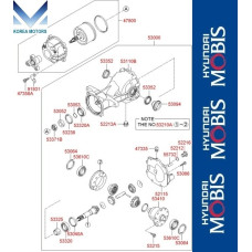 50-501 REAR DIFFERENTIAL HYUNDAI SANTA FE CM 2009-12