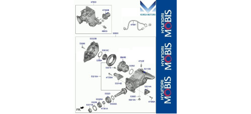 50-501 rear differential hyundai staria 2021-25