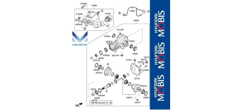 50-501 rear differential hyundai tacson 2018-20