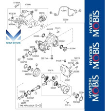 50-501 REAR DIFFERENTIAL HYUNDAI TUCSON 2013-15