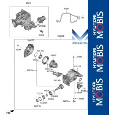 50-501 REAR DIFFERENTIAL HYUNDAI TACSON 2020-23