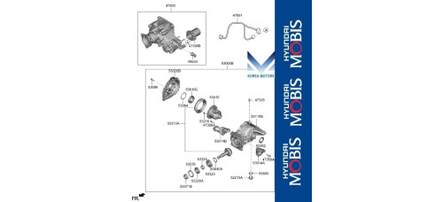 50-501 rear differential hyundai tacson 2020-23