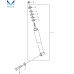 new original front shock absorbers ssangyong istana 1995-03