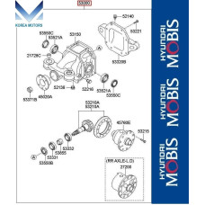 50-501 REAR DIFFERENTIAL KIA MOHAVE 2019-25