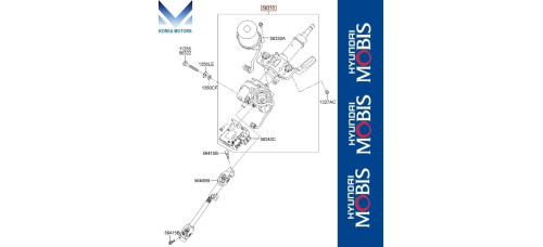 mobis column steering kia morning picanto 2011-18