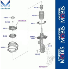 MOBIS FRONT SHOCK ABSORBERS FOR KIA OPTIMA K5 2023-26