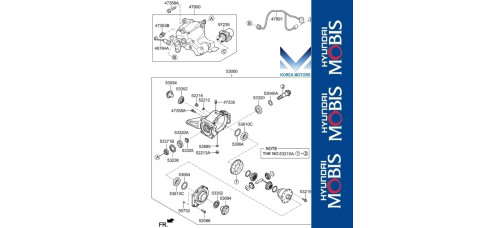 50-501 rear differential kia seltos 2019-22