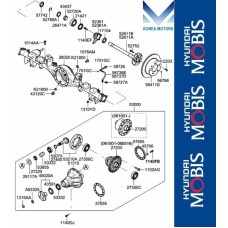 50-501 REAR DIFFERENTIAL KIA SORENTO 2006-09