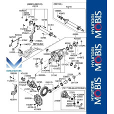 50-510 FRONT AXLY DIFFERENTIAL KIA SORENTO 2006-09