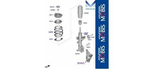 mobis front shock absorbers for kia sorento mq4 2020-23
