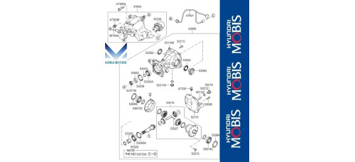 50-501 REAR DIFFERENTIAL KIA SPORTAGE 2013-15