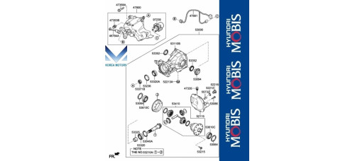 50-501 rear differential kia sportage 2015-18