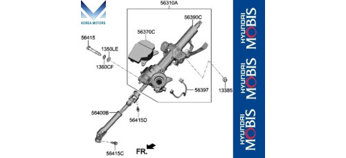 mobis column assy-steering kia sportage 2021-24 mobis column assy-steering kia sportage 2021-24