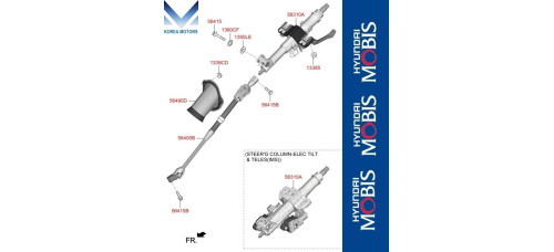 mobis column steering set for kia stinger 2017-23 mobis column steering set for kia stinger 2017-23