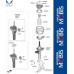 MOBIS FRONT SHOCK ABSORBERS 2WD 4WD KIA STINGER 2020-23