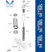 mobis rear shock absorbers 2wd 4wd for kia stinger 2020-23