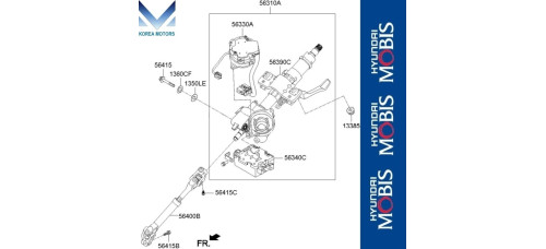 mobis column assy-steering set for kia stonic 2017-21 mobis column assy-steering set for kia stonic 2017-21