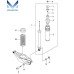 original rear shock absorbers ssangyong rodius 2013-20