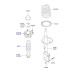 mobis fr rr shock absorbers hyundai matrix lavita 2001-06