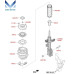 mobis new front shock absorbers kia optima k5 2017-19 mobis new front shock absorbers kia optima k5 2017-19